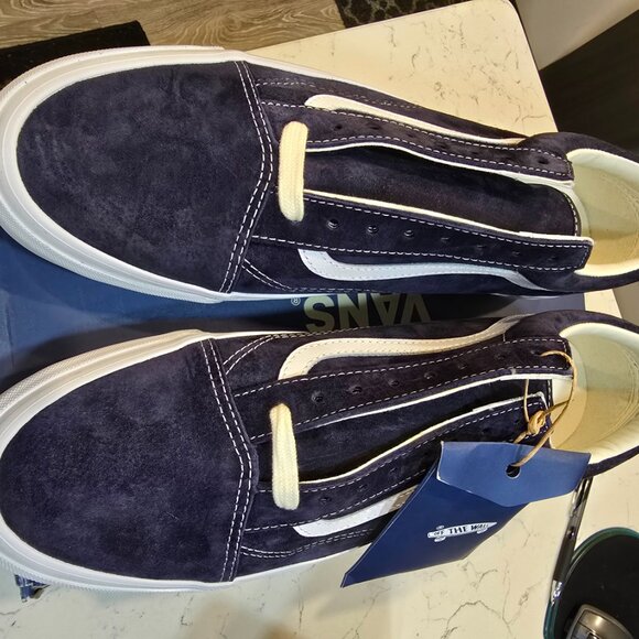 VANS Premium Old Skool 36 Baritone Blue - VN000CNGCIE PIG SUEDE MENS SIZE 13 NEW - Picture 4 of 11